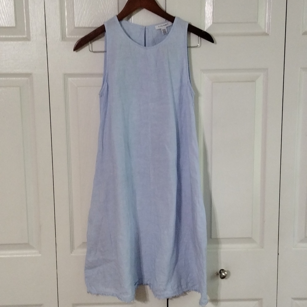 Pure navy 100 Linen Aline dress with pockets size XS great condition